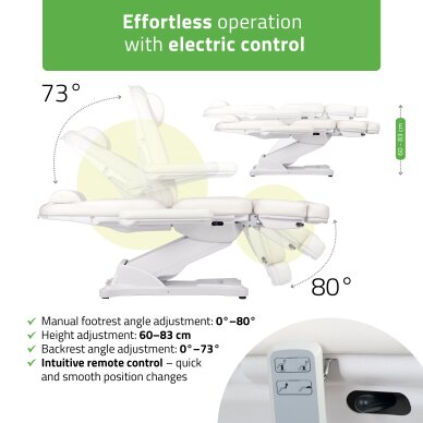 Kosmetikstuhl Elara PRO 6P, White 2 Kosmetikstuhl Elara PRO 6P, White 2