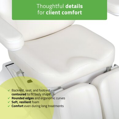 Kosmetikstuhl Elara PRO 6P, white 3