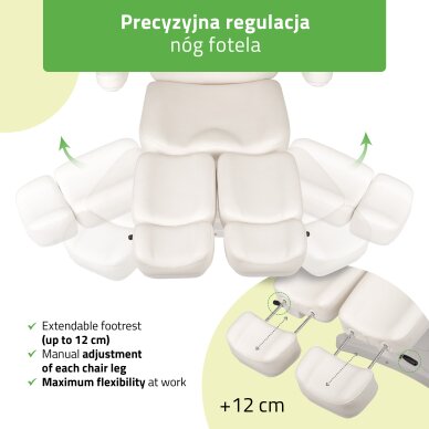 Kosmetikstuhl Elara PRO 6P, white 5