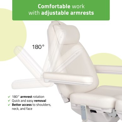 Kosmetikstuhl Elara PRO 6P, white 6