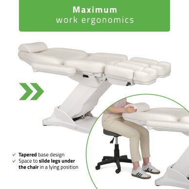 Cosmetology chair Elara PRO 6P, white 9