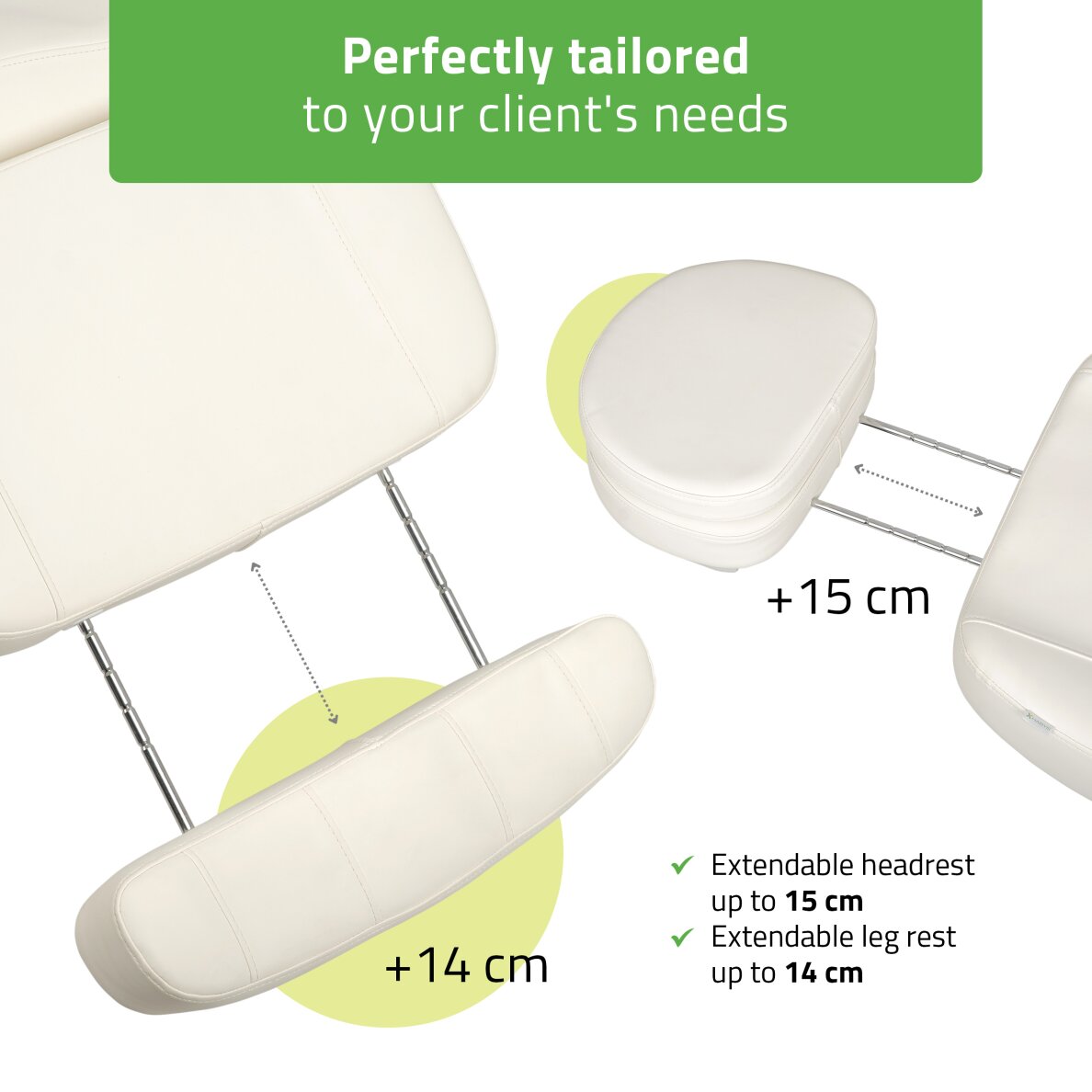 Электрическое косметологическое кресло Luxoria PRO 5 White 3 Электрическое косметологическое кресло Luxoria PRO 5 White 3