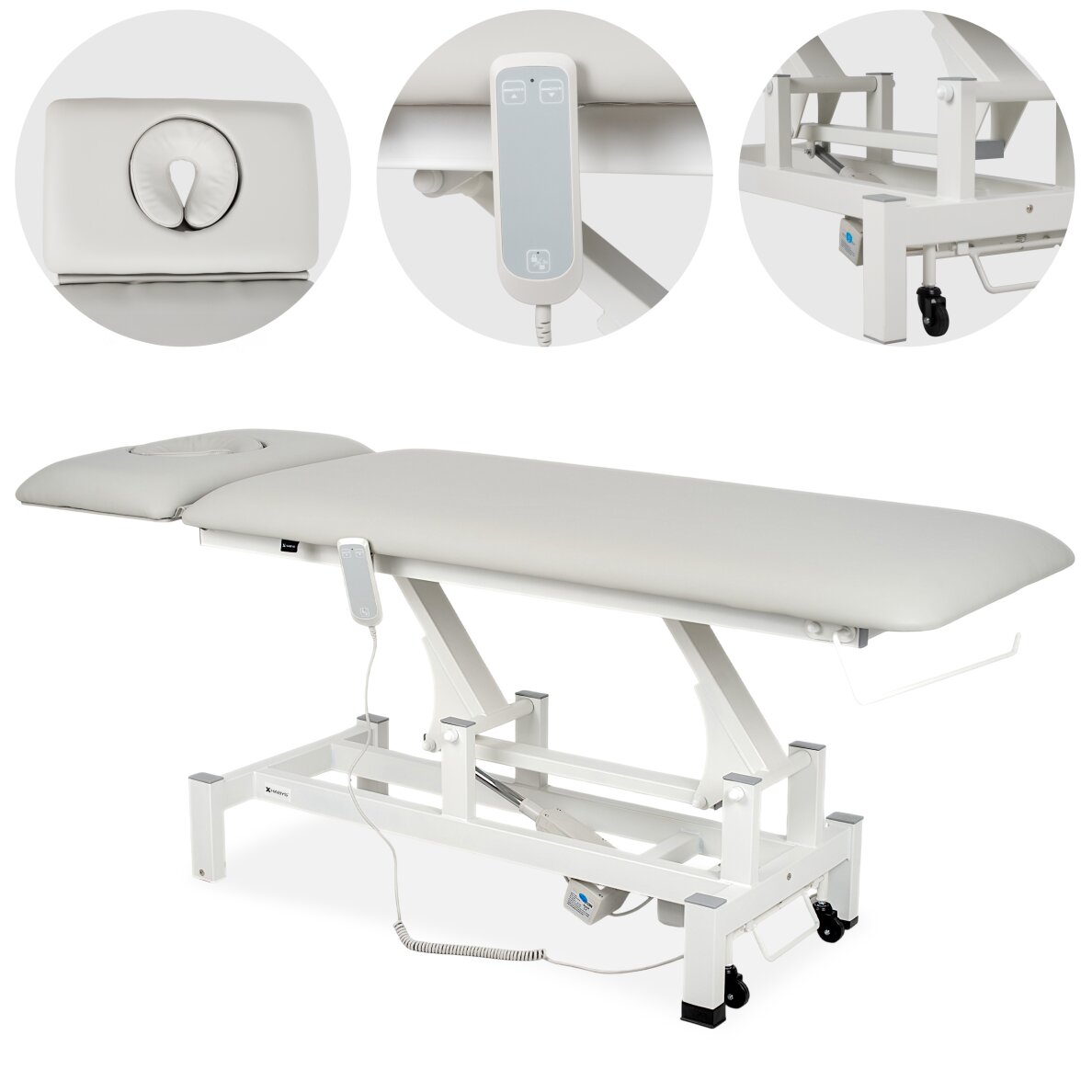 Elektrinis masažo procedūrų stalas Fortis 2 ERGO light grey