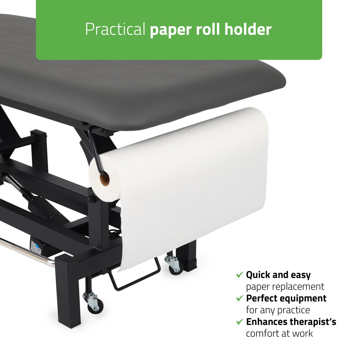 Elektrinis masažo procedūrų stalas Fortis 2 ERGO grey 6 Elektrinis masažo procedūrų stalas Fortis 2 ERGO grey 6
