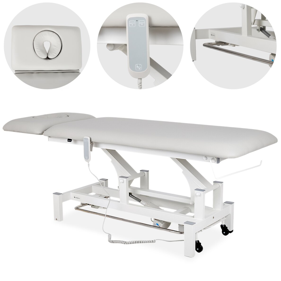 Elektrinis masažo procedūrų stalas Fortis 2 ERGO light grey