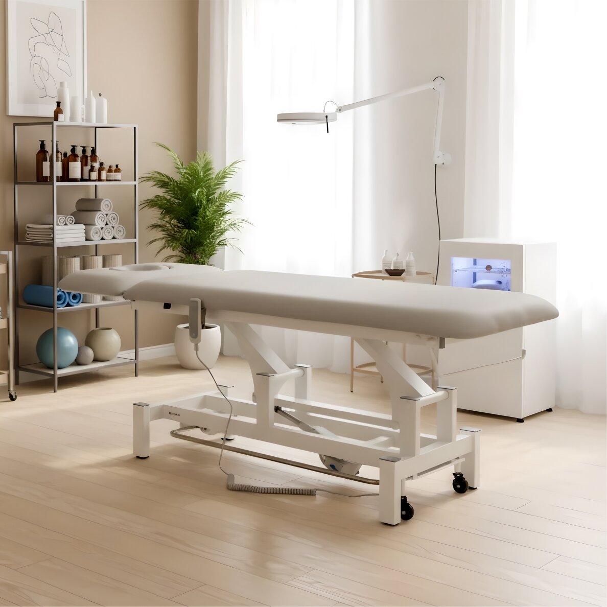 Elektrinis masažo procedūrų stalas Fortis 2 ERGO light grey 2