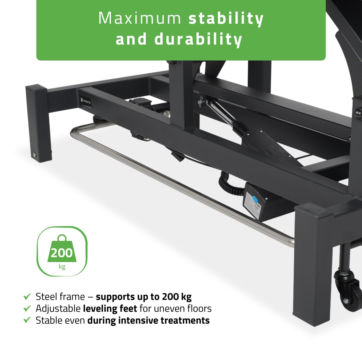 Elektrinis masažo procedūrų stalas Fortis 4 ERGO grey 4