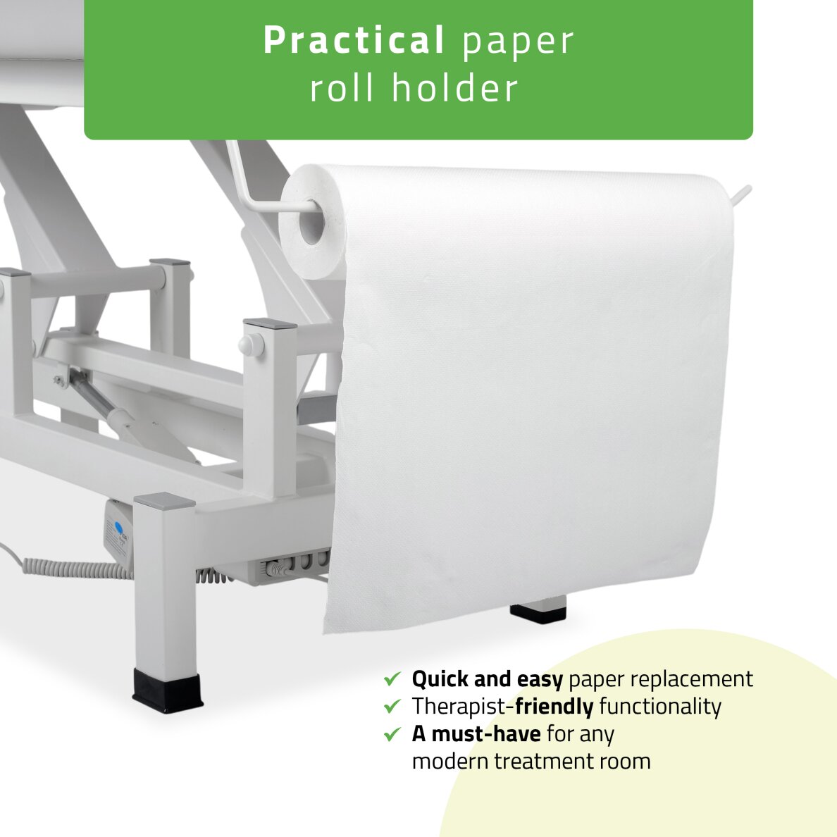 Kiinteä sähköinen hierontapöytä Fortis 2 K729 vaaleanharmaa 5