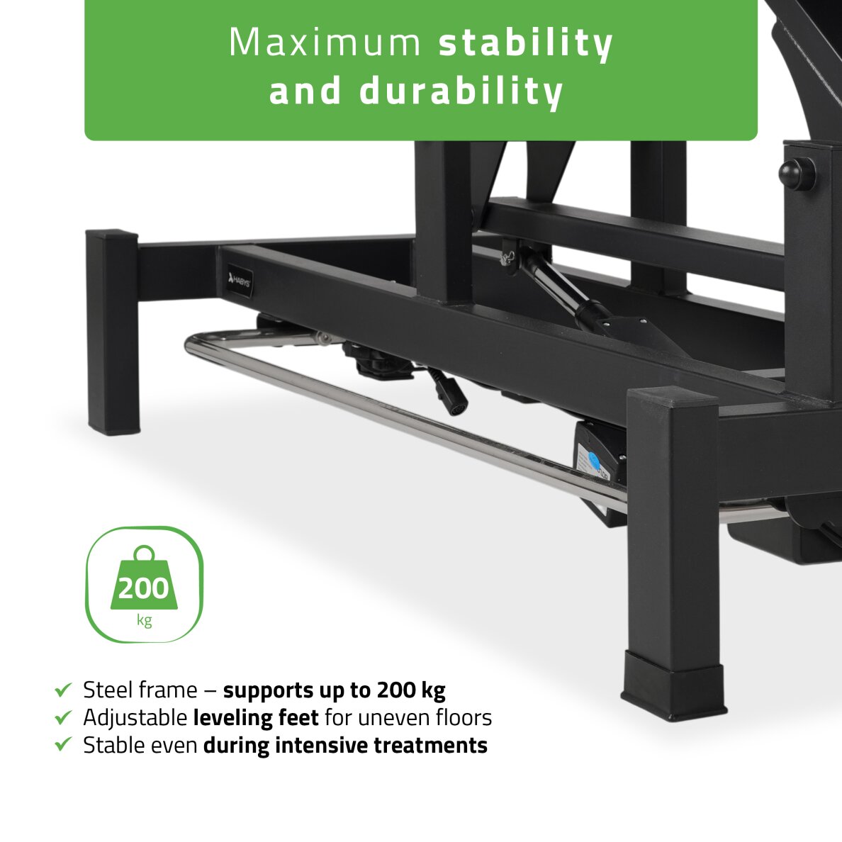 Стационарный электрический массажный стол Fortis 2 PRO K722 Gray 4