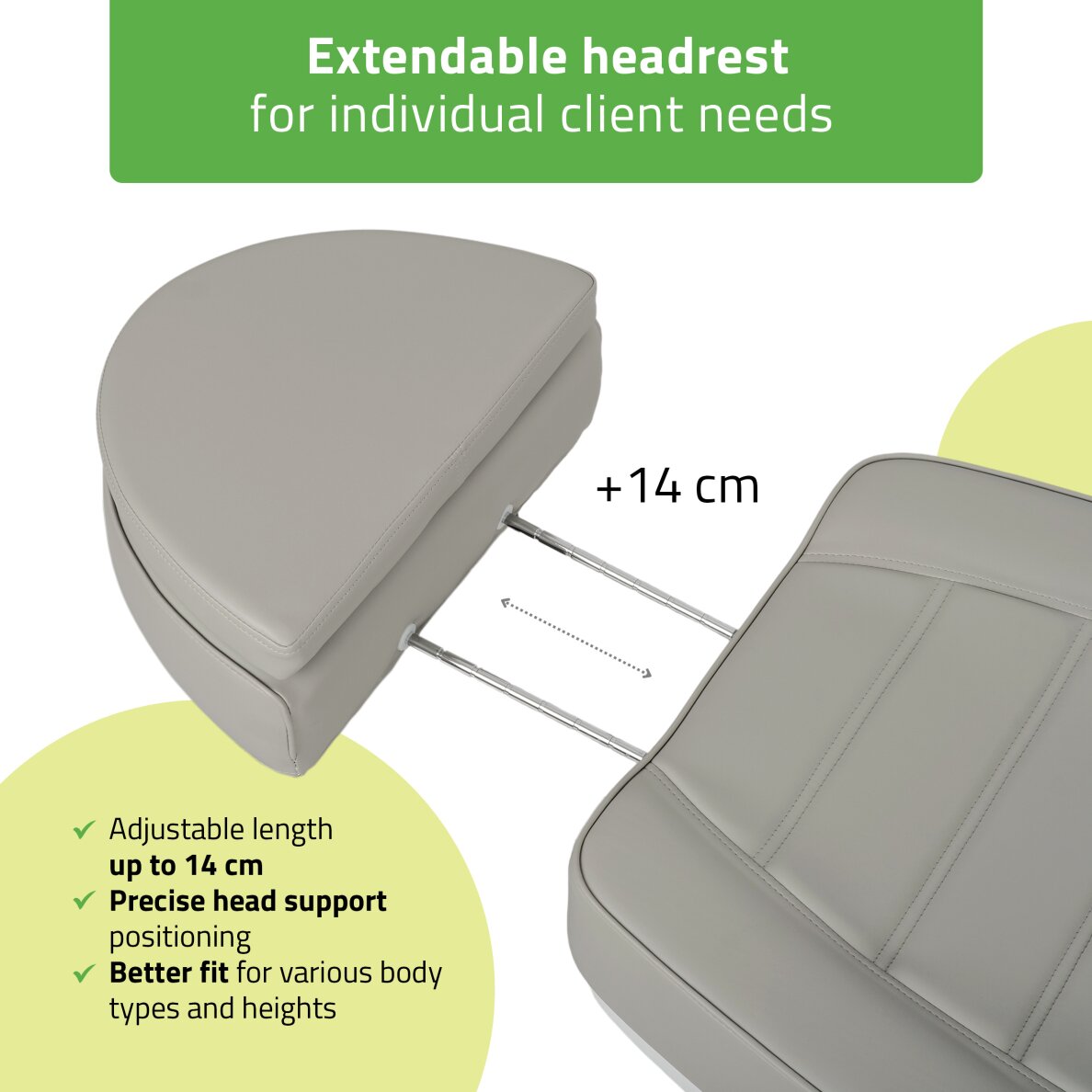 Sähköinen kosmetologituoli Leo PRO 4Harmaa 4