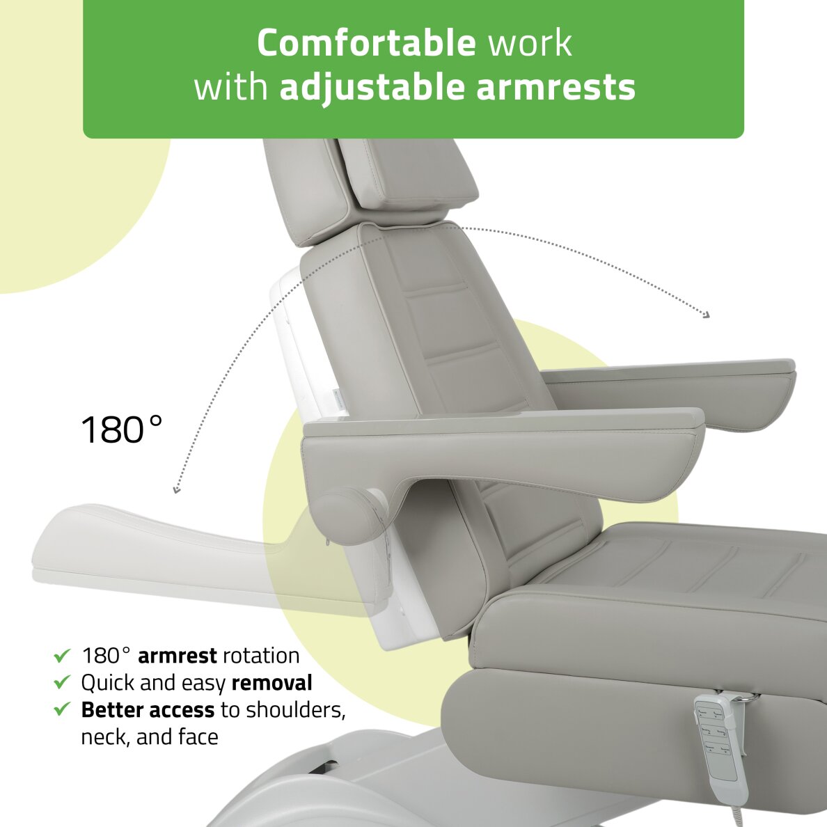 Sähköinen kosmetologituoli Leo PRO 4Harmaa 5 Sähköinen kosmetologituoli Leo PRO 4Harmaa 5