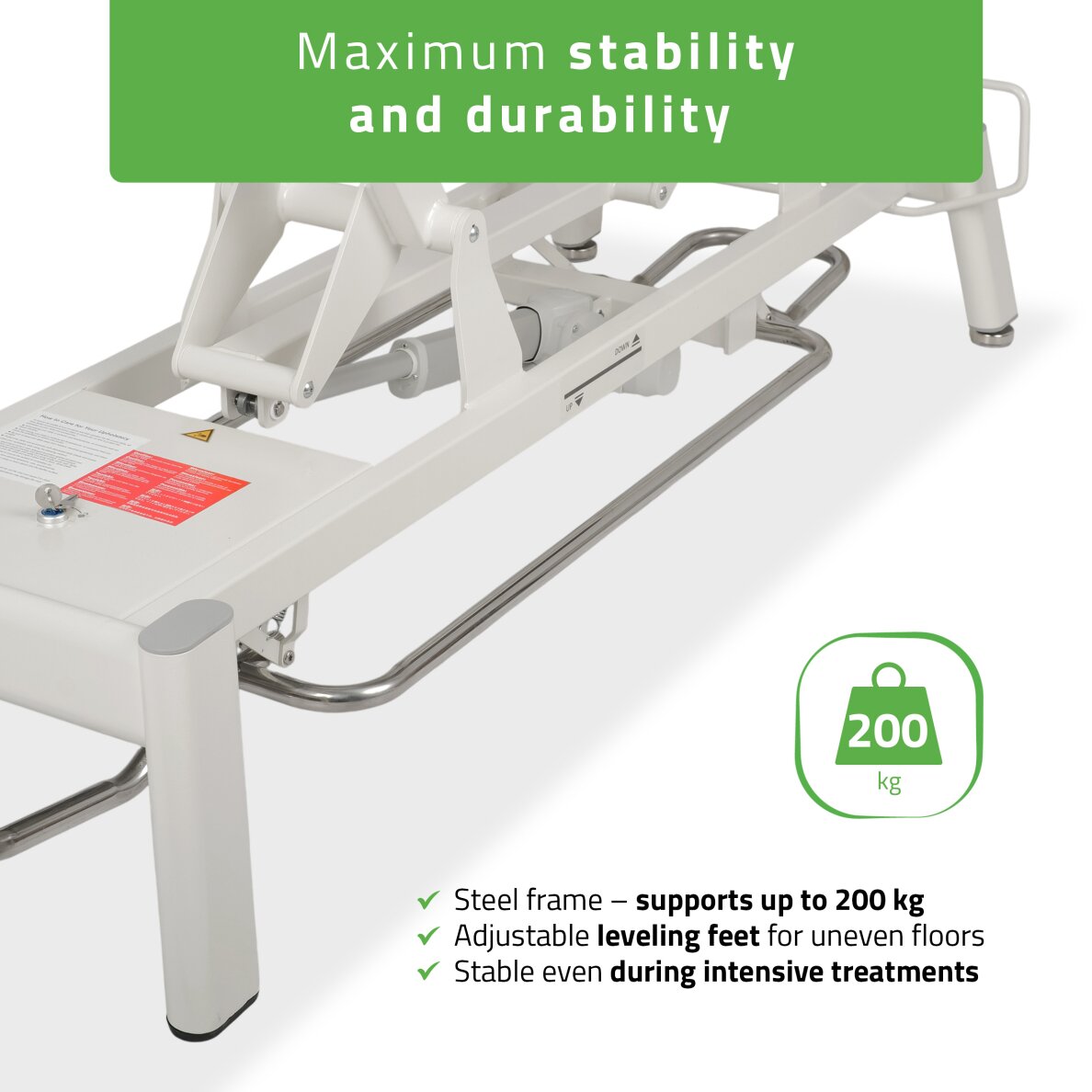 Stationary electric massage table Proxima V2 Ergo K322 gray 5