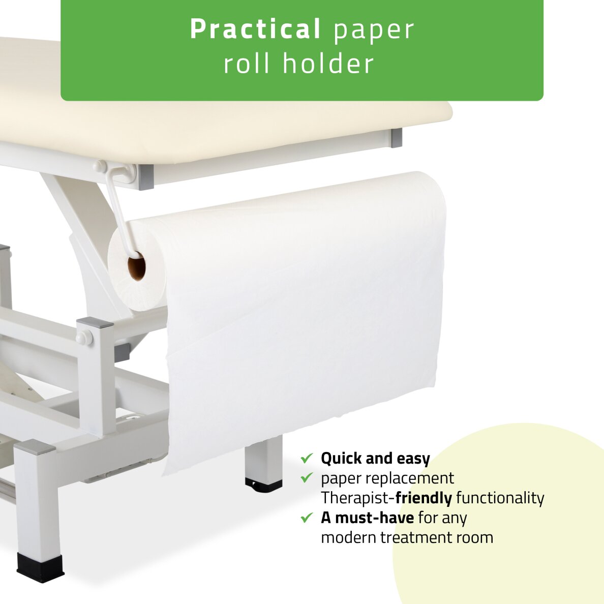 Stacionarus elektrinis masažo stalas Fortis 1 K707 Ivory 5