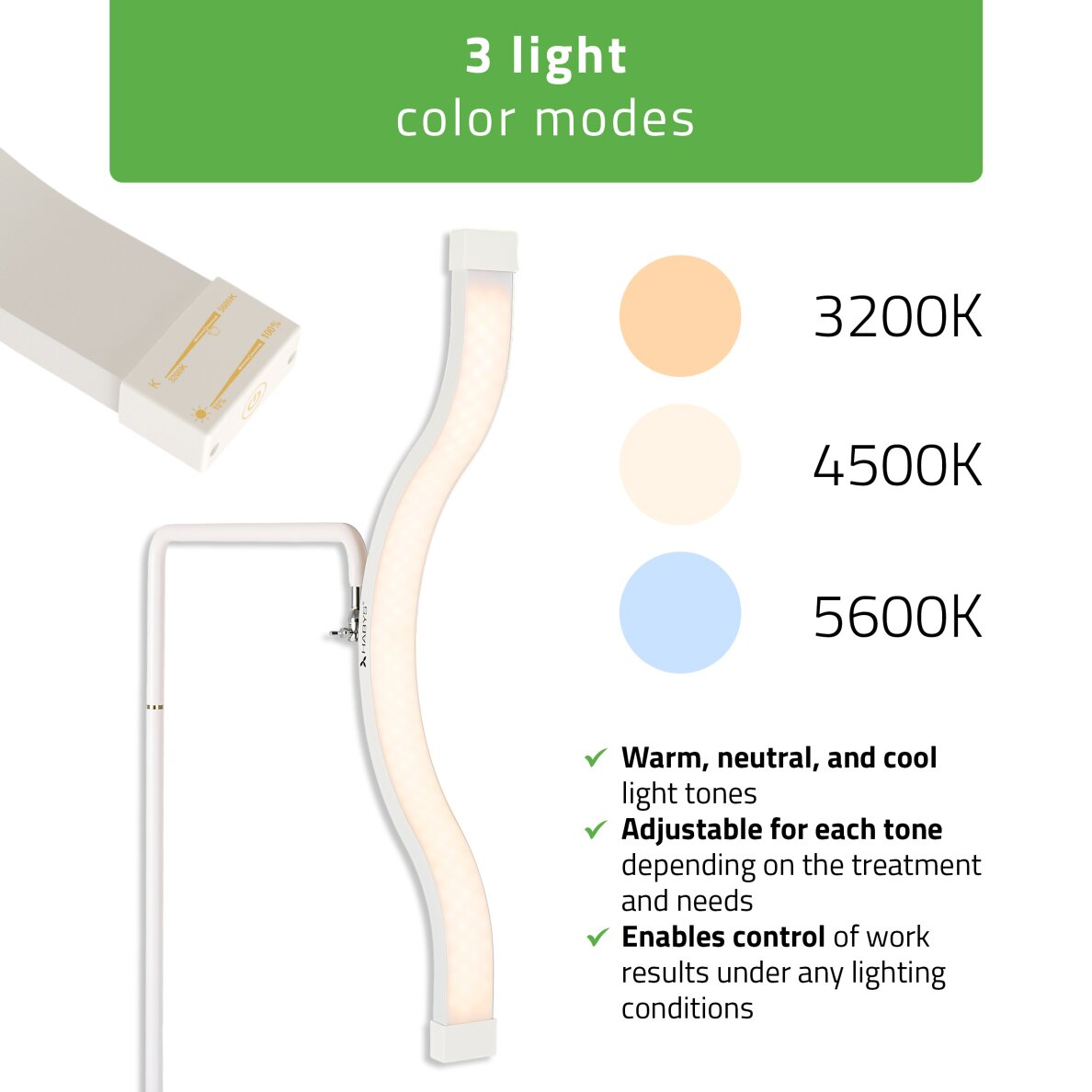 Косметическая светодиодная лампа Vena Light White 45 Вт 4 Косметическая светодиодная лампа Vena Light White 45 Вт 4
