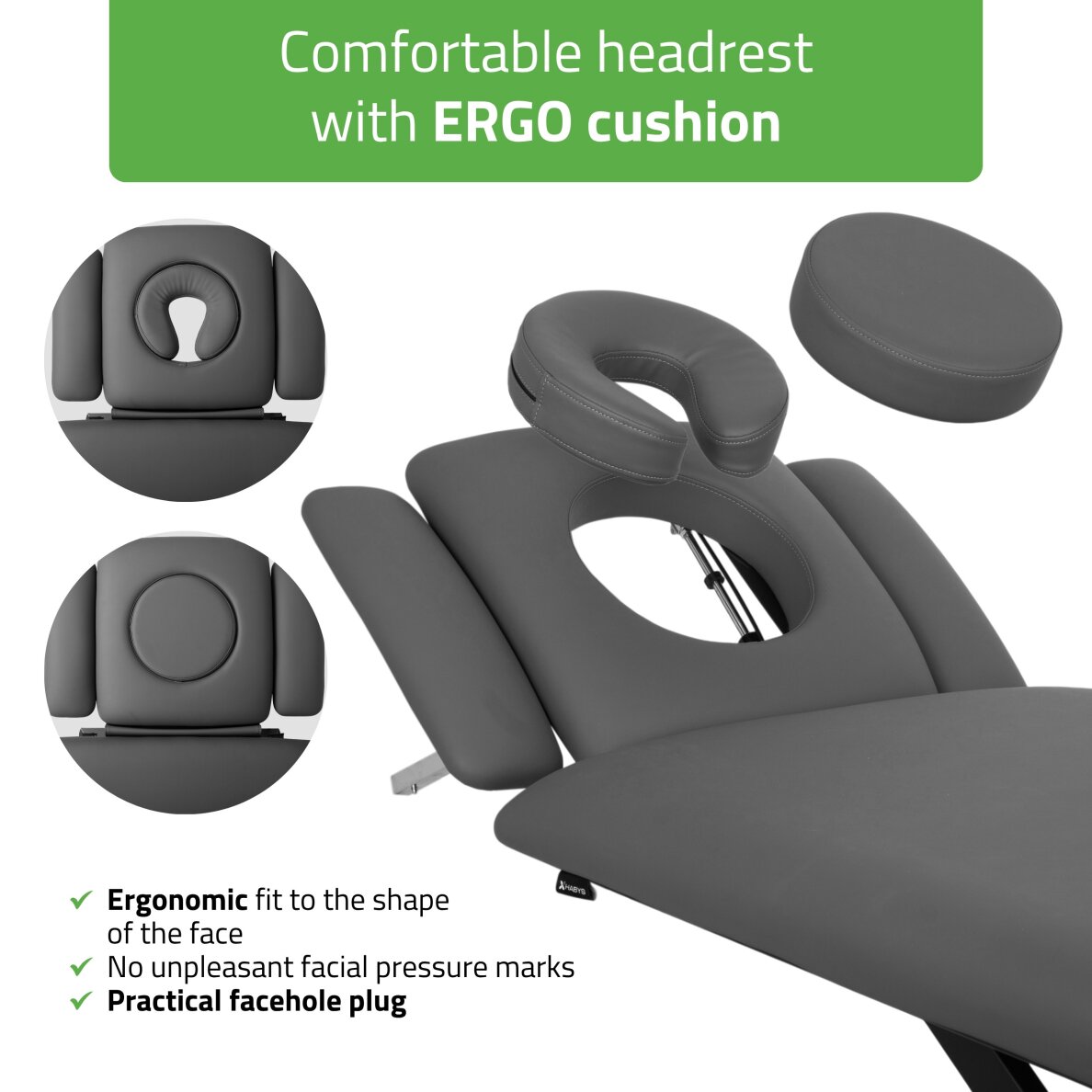 Elektriline kosmeetilise teraapia laud Evero Cross X4 Ergo Satin Comfort K722 Grey 4 Elektriline kosmeetilise teraapia laud Evero Cross X4 Ergo Satin Comfort K722 Grey 4