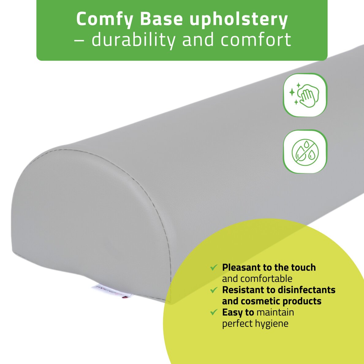 Pusloka masāžas spilvens Aveno Life K522 60x18x12 cm, pelēks 3 Pusloka masāžas spilvens Aveno Life K522 60x18x12 cm, pelēks 3