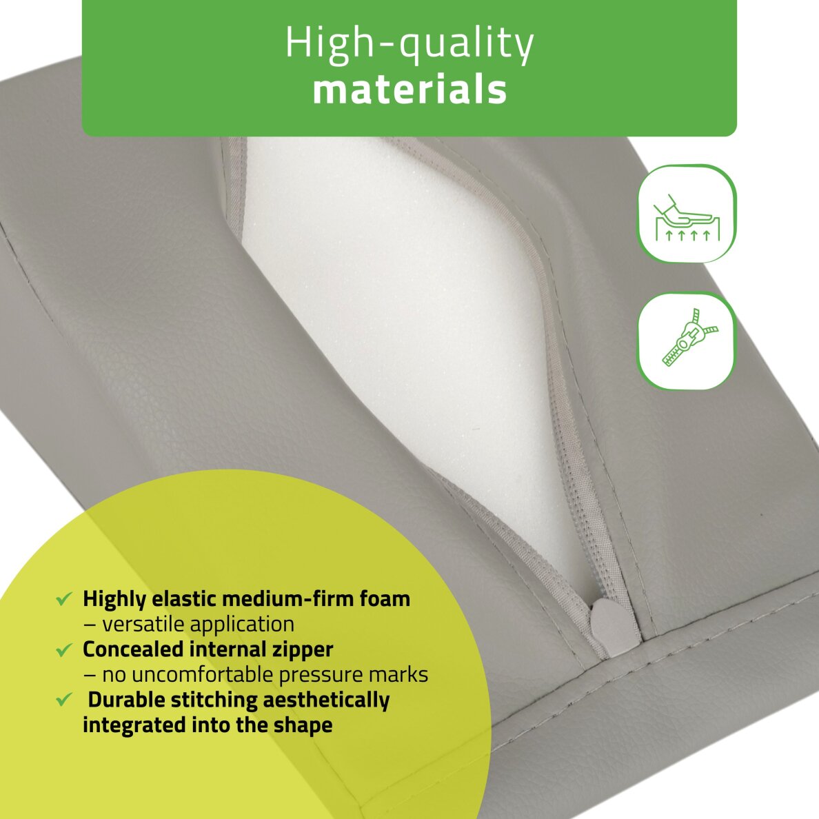 Poduszka masująca Aveno Life K522 20x15x10 cm, szara 2 Poduszka masująca Aveno Life K522 20x15x10 cm, szara 2