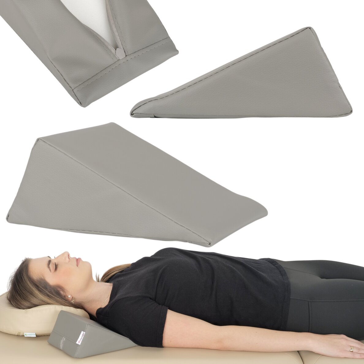 Poduszka masująca Aveno Life K522 20x15x10 cm, szara