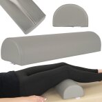 Pusapvalė masažo pagalvė Aveno Life K522 60x18x12 cm, pilka