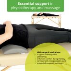 Pusapvalė juosmens masažo pagalvė Aveno Life K522 40x25x5 cm, pilka