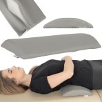 Pusapvalė juosmens masažo pagalvė Aveno Life K522 40x25x5 cm, pilka