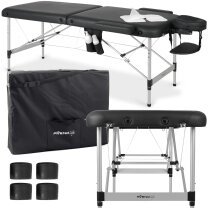 Saliekams, pārnēsājams masāžas galds Nadia 70 Comfy K515 Black Saliekams, pārnēsājams masāžas galds Nadia 70 Comfy K515 Black