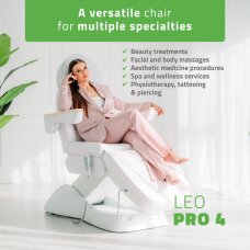 Электрическое косметологическое кресло Leo PRO 4 White