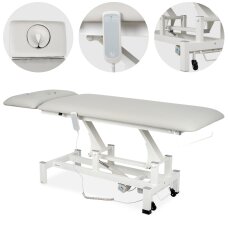 Elektrinis masažo procedūrų stalas Fortis 2 ERGO light grey
