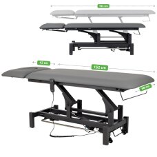 Elektrinis masažo procedūrų stalas Fortis 2 ERGO grey