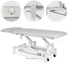 Elektrinis masažo procedūrų stalas Fortis 2 ERGO light grey