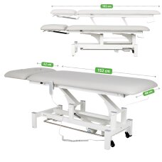 Elektrinis masažo procedūrų stalas Fortis 2 ERGO light grey