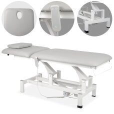 Stacionārais elektriskais masāžas galds Fortis 2 K729 gaiši pelēks