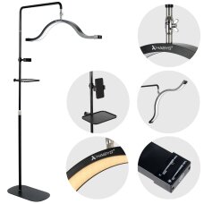 Kosmētiskā LED lampa Vena tumši melna 45W