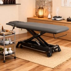 Sähköinen kosmetologinen hoitopöytä Evero Cross X4 Ergo Satin Comfort K722 Grey