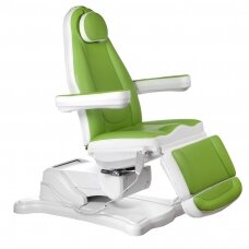 Kosmetoloģijas krēsls MAZARO ELECTRIC ARMCHAIR 3 MOTOR GREEN