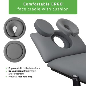 Electric massage treatment table Fortis 4 ERGO grey 2 Electric massage treatment table Fortis 4 ERGO grey 2