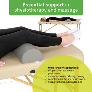 Pusloka masāžas spilvens Aveno Life K522 60x18x12 cm, pelēks