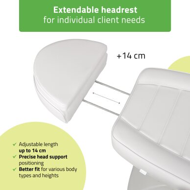 Electric cosmetology chair Leo PRO 4 White 4