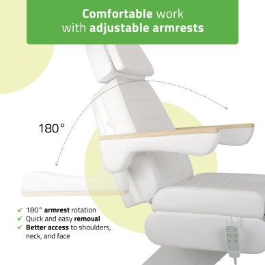Electric cosmetology chair Leo PRO 4 White 5