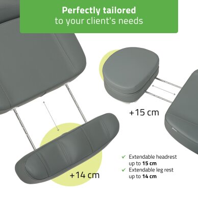 Electric beauty chair Luxoria PRO 5 Grey 3