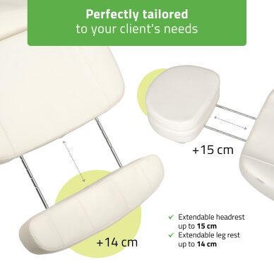 Elektrischer Kosmetikstuhl Luxoria PRO 5 Weiß 3