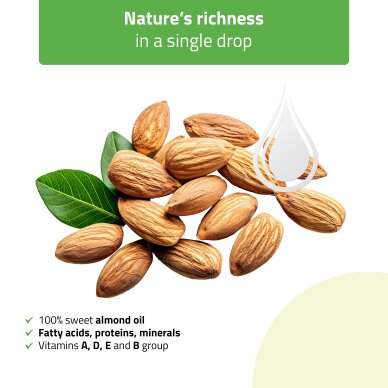 Sweet almond massage oil, 500ml 1