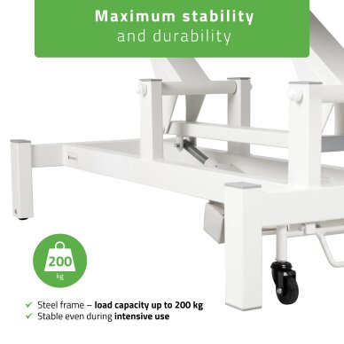 Elektrinis masažo procedūrų stalas Fortis 2 ERGO light grey 6 Elektrinis masažo procedūrų stalas Fortis 2 ERGO light grey 6