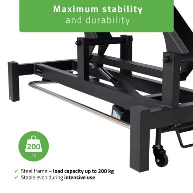 Elektrinis masažo procedūrų stalas Fortis 2 ERGO grey 5