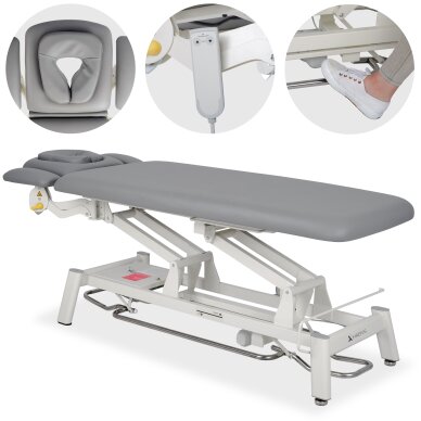 Stationary electric massage table Proxima V4 Ergo K322 Gray