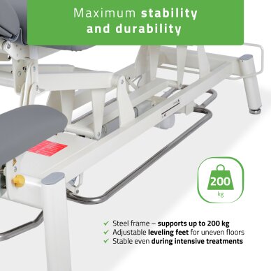 Stacjonarny elektryczny stół do masażu Proxima V4 Ergo K322 Szary 4 Stacjonarny elektryczny stół do masażu Proxima V4 Ergo K322 Szary 4