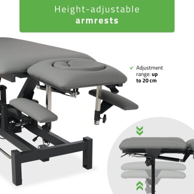 Elektrinis masažo procedūrų stalas Fortis 4 ERGO grey 6