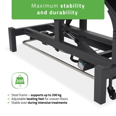Elektrinis masažo procedūrų stalas Fortis 5 ERGO Grey 6 Elektrinis masažo procedūrų stalas Fortis 5 ERGO Grey 6