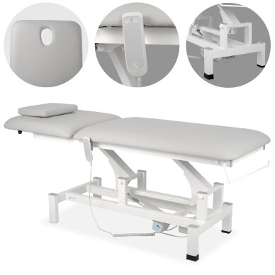 Stationary electric massage table Fortis 2 K729 Light Gray Stationary electric massage table Fortis 2 K729 Light Gray