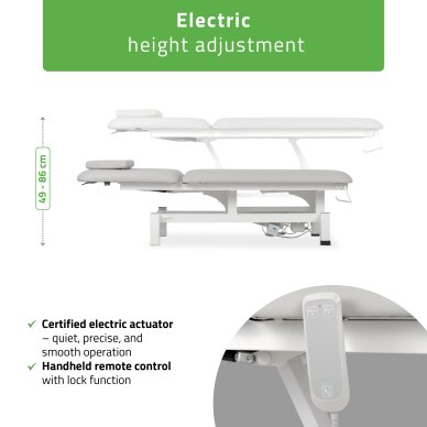 Stationary electric massage table Fortis 2 K729 Light Gray 2 Stationary electric massage table Fortis 2 K729 Light Gray 2